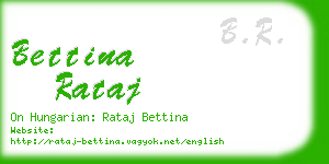 bettina rataj business card